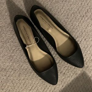 Women’s Christian Soriano for Payless black flats